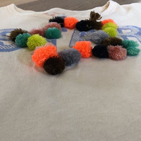 Crewcuts Collectible ‘Star’ Short Sleeved Tee with Pom Poms - Picture 3 of 4